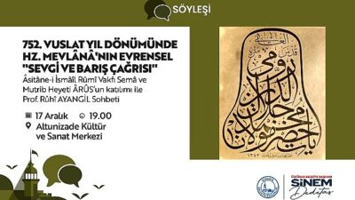 Üsküdar Belediyesi, Hazret-i Mevlana Celaleddin-i Rumi’nin 752’nci vuslat yıl dönümünü