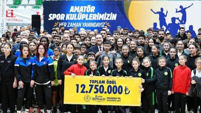 Manisa Büyükşehir Belediyesi’nin, amatör spor kulüplerine yapmış olduğu 12 milyon
