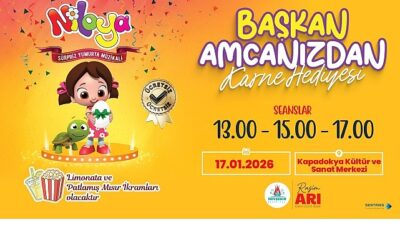 Nevşehir Belediyesi tarafından çocukların ara tatillerini dolu dolu geçirmeleri için