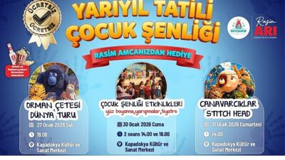 Nevşehir Belediyesi, çocukların yarıyıl tatil dönemini daha verimli ve daha