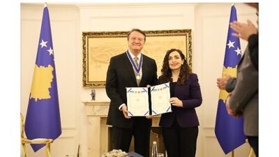 Kosova’nın en saygın ödülü olan “Cumhurbaşkanlığı Onur Nişanı”na Türk spor yöneticisi
