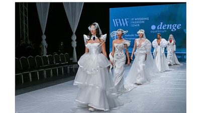 IF Wedding Fashion İzmir kapsamında düzenlenen Gelinlik Tasarım Yarışması’nı kazanarak