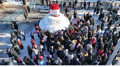 Nevşehir genelinde yaşanan yoğun kar yağışı sonrası kent beyaz bir