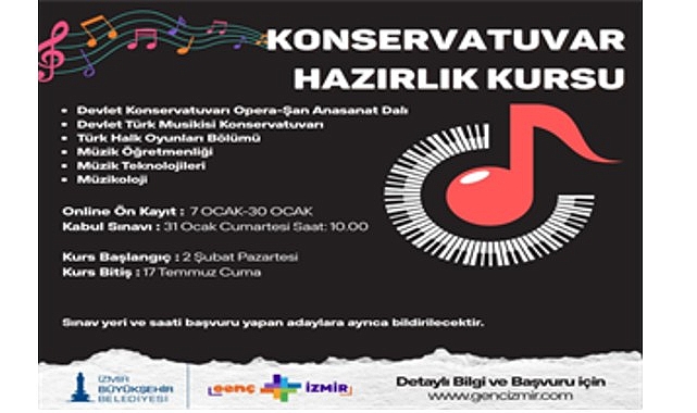 İzmir Büyükşehir Belediyesi, sanat alanında profesyonel eğitim hedefleyen gençler için