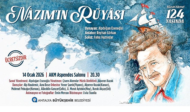      Türk şiirinin evrensel sesi Nâzım Hikmet,