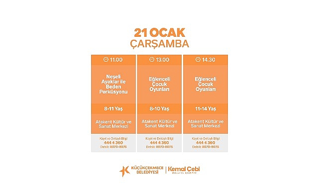 Küçükçekmece Belediyesi, sömestir tatiline girecek öğrenciler için bu yılda birbirinden