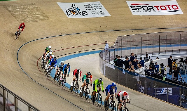 Konya Olimpik Velodromu’nda düzenlenen 2026 UEC Avrupa Pist Bisikleti Şampiyonası,
