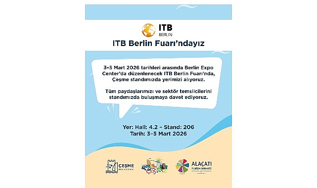 ITB Berlin süresince Çeşme standı, uluslararası turizm profesyonelleri, sektör temsilcileri