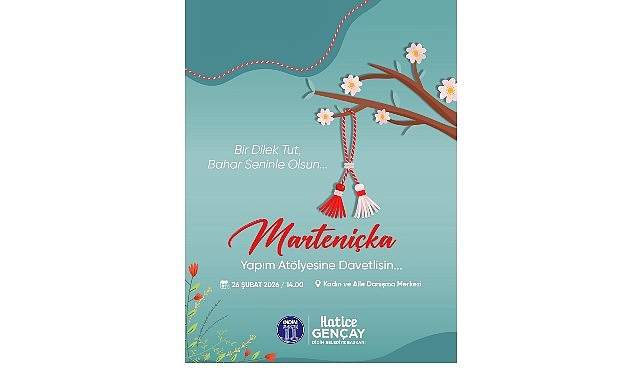 Baharın habercisi olarak bilinen Marteniçka geleneği, Didim Belediyesi tarafından düzenlenecek