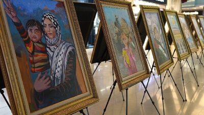 Konya Büyükşehir Belediyesi, Konya’da bulunan Filistinli çocukların eserlerinden oluşan “Sessiz