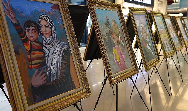 Konya Büyükşehir Belediyesi, Konya’da bulunan Filistinli çocukların eserlerinden oluşan “Sessiz