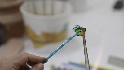 Çankaya Belediyesi Yaşar Kemal Kültür Merkezi’nde verilen cam üfleme ve