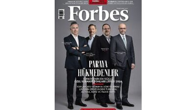 Forbes Türkiye şubat sayısı kapağına paraya hükmedenleri taşıyor.