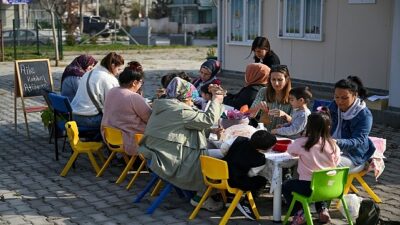 Bornova Belediyesi Çocuk Oyun ve Aktivite Merkezleri’nde düzenlenen Çim Adam