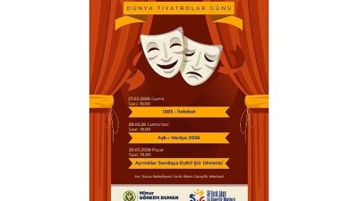 Buca’da perdeler Dünya Tiyatrolar Günü için açılacak.