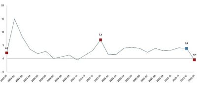 Hizmet üretim endeksi yıllık %0,4 azaldı    Hizmet