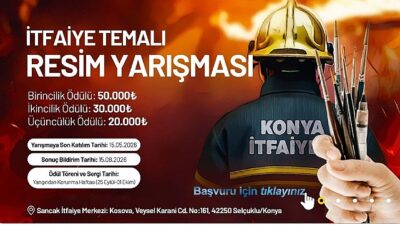 Konya Büyükşehir Belediyesi, merkezdeki üniversite öğrencilerine yönelik itfaiyeyi tanıtmak, sanat
