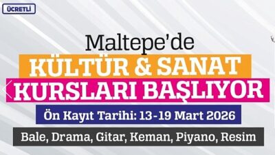 Maltepe Belediyesi, yeni kültür ve sanat sezonu kapsamında düzenleyeceği kurslar