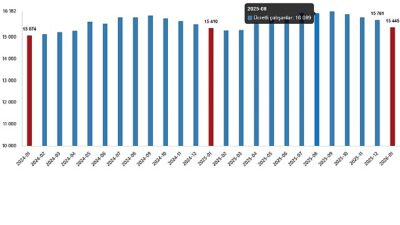      Ücretli çalışan sayısı yıllık %0,2 arttı