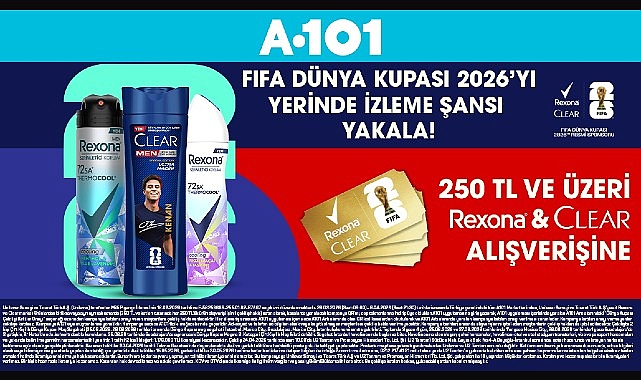 A101, Rexona ve Clear iş birliğiyle hayata geçirdiği kampanya kapsamında,