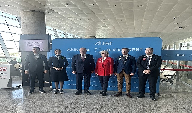 TAV Havalimanları tarafından işletilen Ankara Esenboğa Havalimanı’ndan AJet Havayolları’nın Bükreş’e