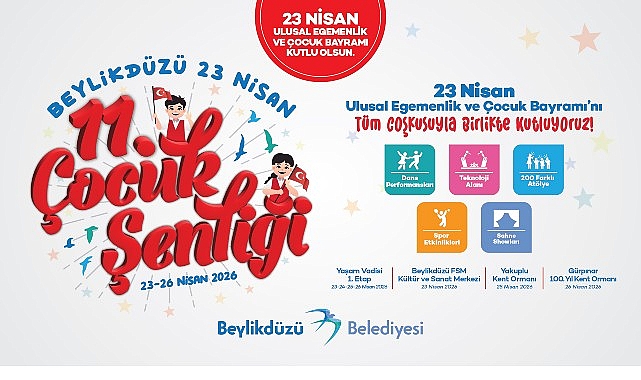 Beylikdüzü Belediyesi, 23 Nisan Ulusal Egemenlik ve Çocuk Bayramı’nı birbirinden