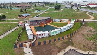 Çocukların güvenli ve eğitici ortamda eğlenerek vakit geçirdiği “Lokomotif Çocuk