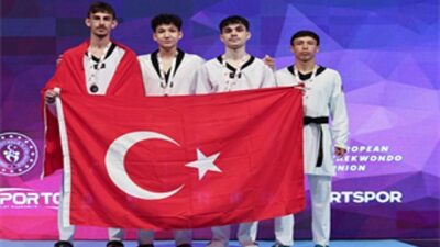 İzmir Büyükşehir Belediyesi Spor Kulübü’nün başarılı tekvandocuları, Türkiye Açık Turnuvası’nda