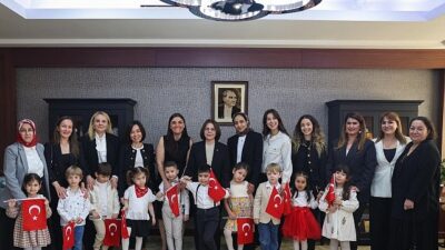 Maltepe Belediyesi’nin okul öncesi merkezlerinde eğitim alan çocuklar, 23 Nisan