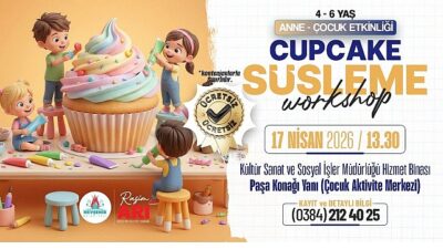 Nevşehir Belediyesi tarafından Anne-Çocuk etkinliği kapsamında Cupcake Süsleme Workshop etkinliği