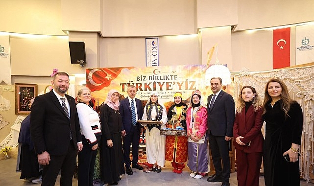 KO-MEK Başiskele İlçe Sergisi’nin açılışında ilgi de heyecan da yüksekti.