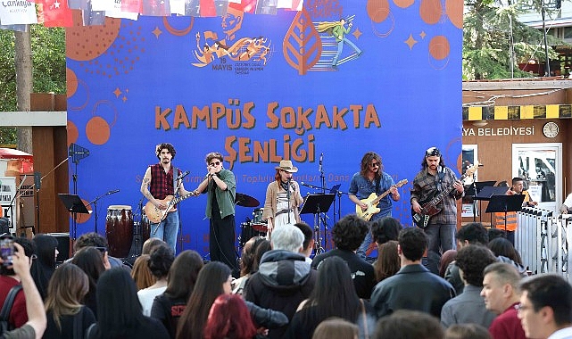 Çankaya Belediyesi’nin ev sahipliğinde düzenlenen Kampüs Sokakta Şenliği, Kuğulupark’ta gençleri
