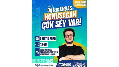 Canik Belediyesi'nin ilçede düzenlediği 'Konuşacak Çok Şey Var!' adlı konferans
