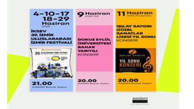 İzmir Büyükşehir Belediyesi Ahmed Adnan Saygun Sanat Merkezi (AASSM), haziran