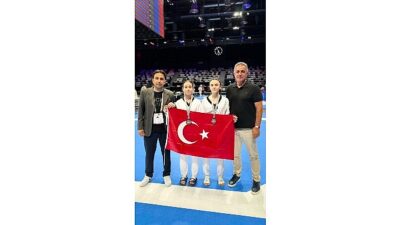 Konya Büyükşehir Belediyesporlu tekvandocular, Almanya’nın Nürnberg şehrinde düzenlenen 11.