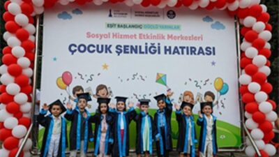 İzmir Büyükşehir Belediyesi Sosyal Hizmet Etkinlik Merkezlerinden hizmet alan çocuklar,
