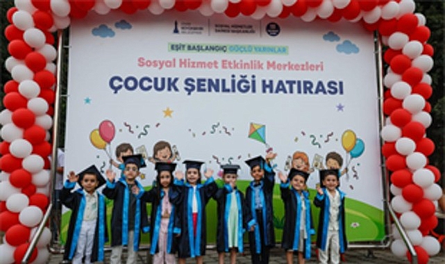 İzmir Büyükşehir Belediyesi Sosyal Hizmet Etkinlik Merkezlerinden hizmet alan çocuklar,