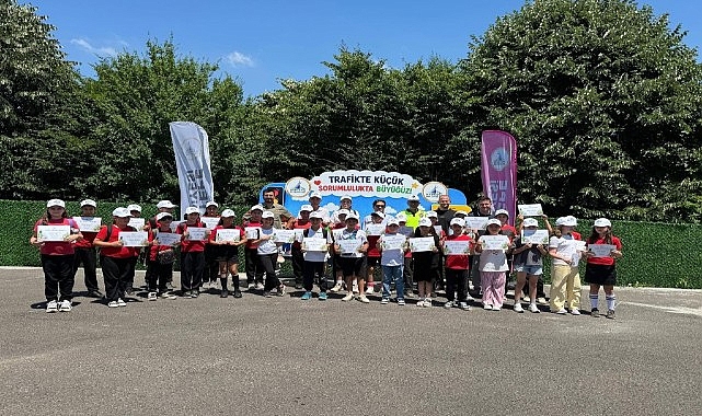 Kartepe Belediyesi tarafından Maşukiye Mahallesi'nde hayata geçirilen Trafik Eğitim Parkuru'nda
