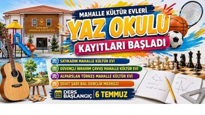 Kahramankazan Belediyesi, çocukların ve gençlerin yaz tatilini verimli, eğitici ve