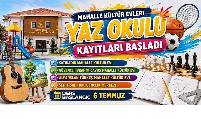 Kahramankazan Belediyesi, çocukların ve gençlerin yaz tatilini verimli, eğitici ve
