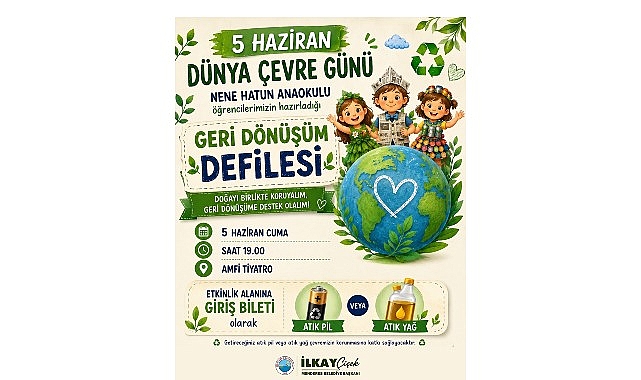 Menderes Belediyesi’nin destekleri ile Nene Hatun Anaokulu öğrencilerinin 5 Haziran
