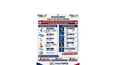 Milas Belediyesi, vatandaşları sağlıklı bir yaşama teşvik etmek ve spor