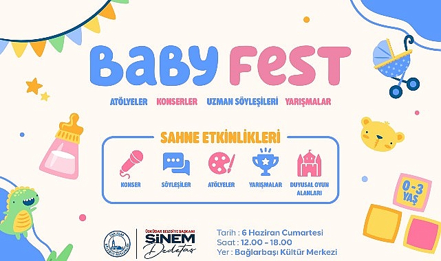 Üsküdar Belediyesi tarafından düzenlenen Baby Fest, 6 Haziran Cumartesi günü