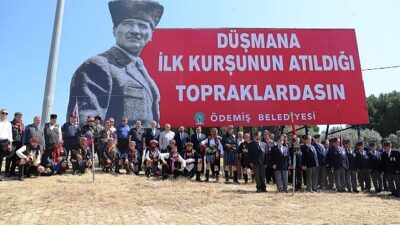 Ödemiş’te İlkkurşun Direnişi’nin 107. yılı kutlandı 1919 yılında İzmir’in işgali sonrası iç kesimlere doğru yönelen işgalci