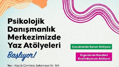 Üsküdar Belediyesi Psikolojik Danışmanlık Merkezi, yaz döneminde çocuklar ve gençlere