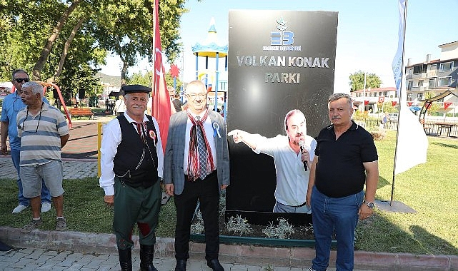 Altınoluk Şahindere Mahallesi’nde bulunan Volkan Konak Parkı’nın açılışına Edremit Belediye