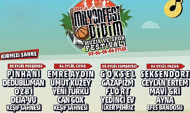 Didim’de MilyonFest heyecanı başlıyor