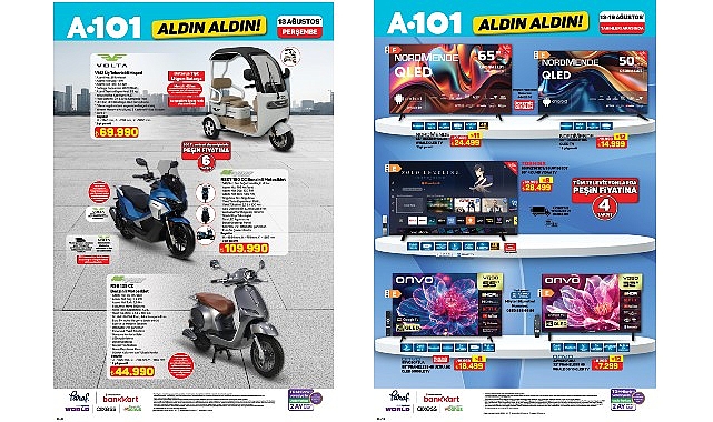 Motosiklet ve Moped Modelleri 13 Ağustos’ta A101’de